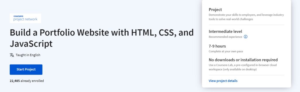 HTML, CSS, and Javascript for Web Developers - Coursera, by Johns Hopkins University 